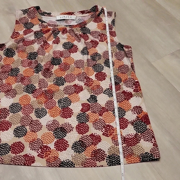 🛍Kasper Sleeveless Dotted Womens‎ Blouse Size PS - Picture 3 of 5